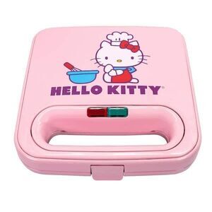 HELLO KITTY Pink Square Waffle Maker